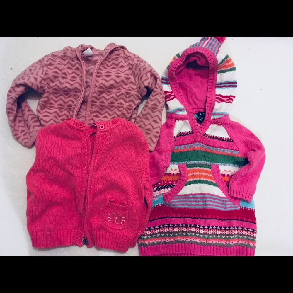 12-18 months girls sweater & fleece tops